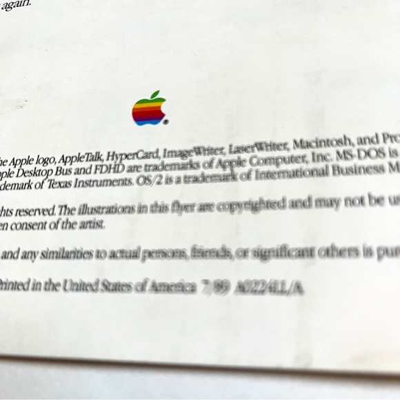 Apple & Matt Groening 1989 Computer Booklet w/illustrations.Rare. - Picture 3 of 8